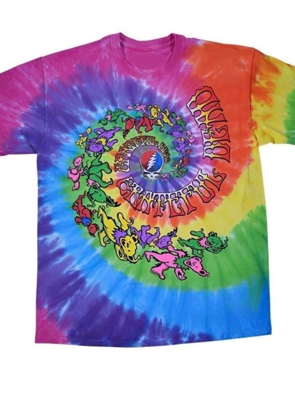 Grateful Dead Tie-Dye Mens T-Shirt - Multicolor